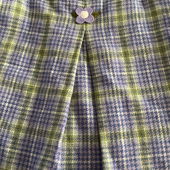 Florence Eiseman Toddler Wool Lavender Plaid Dress - Picture 5 of 8